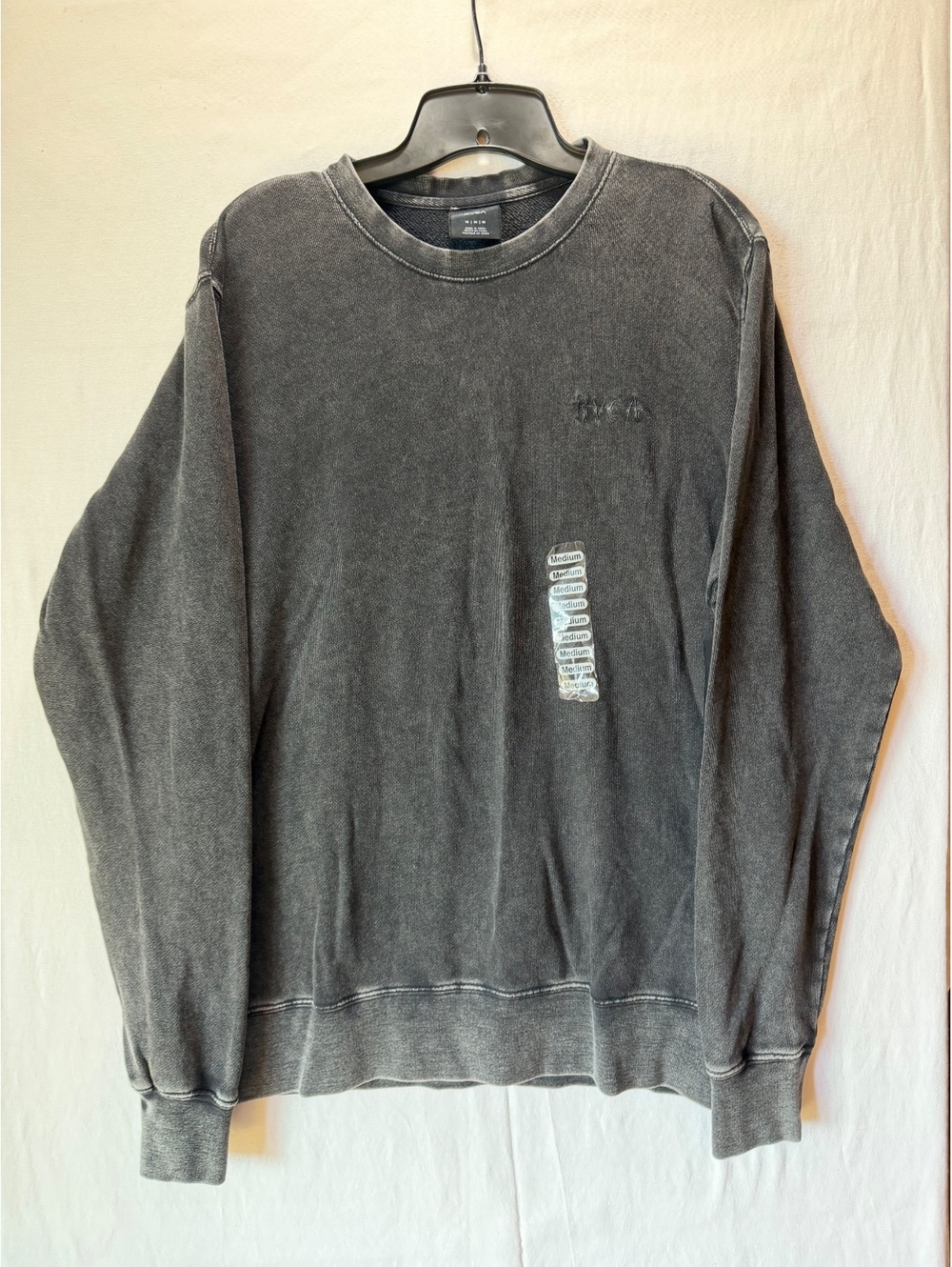 RVCA Men's Medium Slate Gray Fleece Sweatshirt